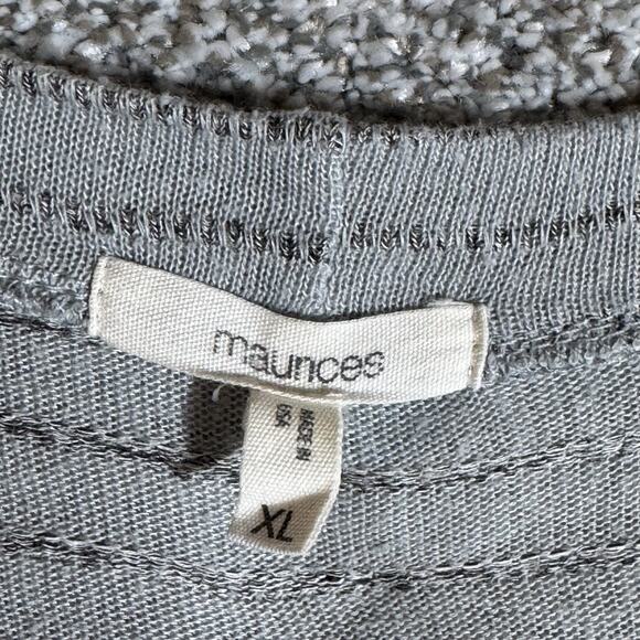 Maurices Cardigan Sweater Womens Size XL Light Academia Coastal Grandmacore USA - Picture 2 of 7